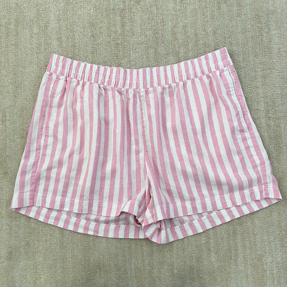 Old Navy Linen Blend Striped Pull On Shorts XL